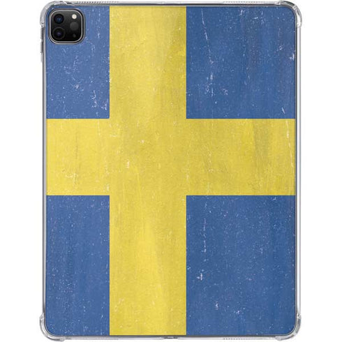 Sweden Flag Distressed iPad Pro 11in (2024) Clear Case
