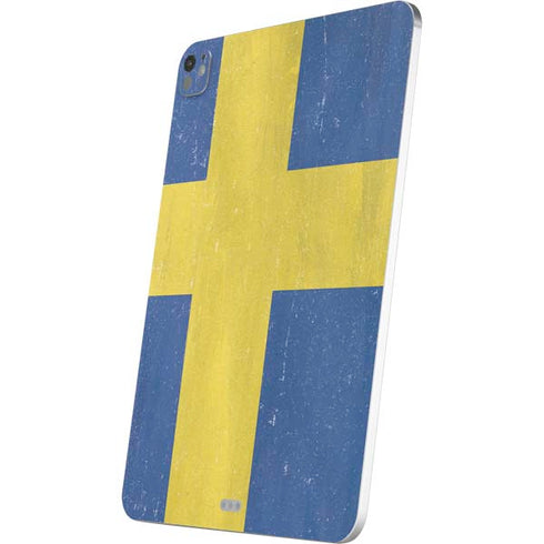 Sweden Flag Distressed iPad Pro 13in M4 (2024) Skin