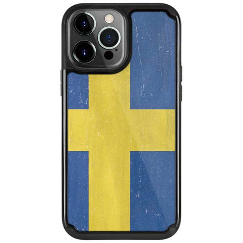 Sweden Flag Distressed iPhone Cases