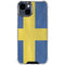 Sweden Flag Distressed iPhone 15 Clear Case