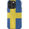 Sweden Flag Distressed iPhone 15 Pro Impact Case