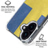Sweden Flag Distressed iPhone 16 Clear Case