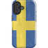 Sweden Flag Distressed iPhone 16 Impact Case
