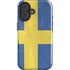 Sweden Flag Distressed iPhone 16 Plus Impact Case