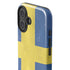 Sweden Flag Distressed iPhone 16 Plus Impact Case