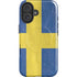 Sweden Flag Distressed iPhone 16 Plus Magsafe Impact Case