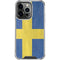 Sweden Flag Distressed iPhone 16 Pro Clear Case