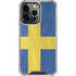 Sweden Flag Distressed iPhone 16 Pro Clear Case