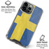 Sweden Flag Distressed iPhone 16 Pro Clear Case