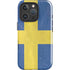 Sweden Flag Distressed iPhone 16 Pro Impact Case