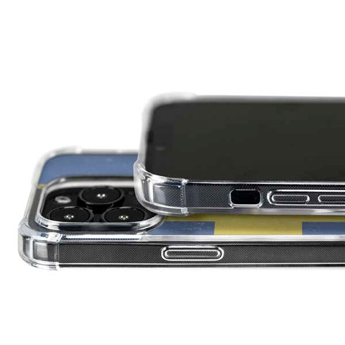 Sweden Flag Distressed iPhone 16 Pro MagSafe Case