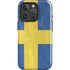 Sweden Flag Distressed iPhone 16 Pro Max Magsafe Impact Case
