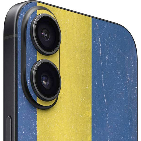 Sweden Flag Distressed iPhone 16 Skin