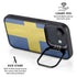 Sweden Flag Distressed iPhone 16e Kickstand Case
