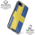 Sweden Flag Distressed iPhone 16e Clear Case