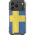 Sweden Flag Distressed iPhone 18 Pro Clear Case