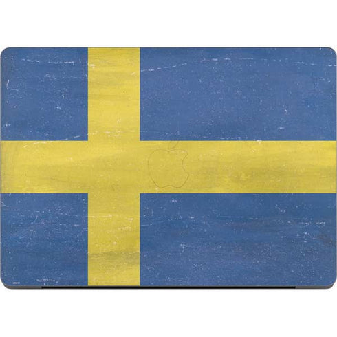 Sweden Flag Distressed Apple MacBook Pro 14-inch Skin