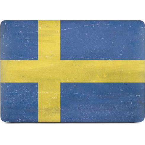 Sweden Flag Distressed Apple MacBook Pro 16-inch Skin