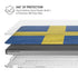 Sweden Flag Distressed MacBook Cases