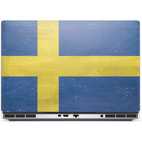 Sweden Flag Distressed Dell Precision Skin