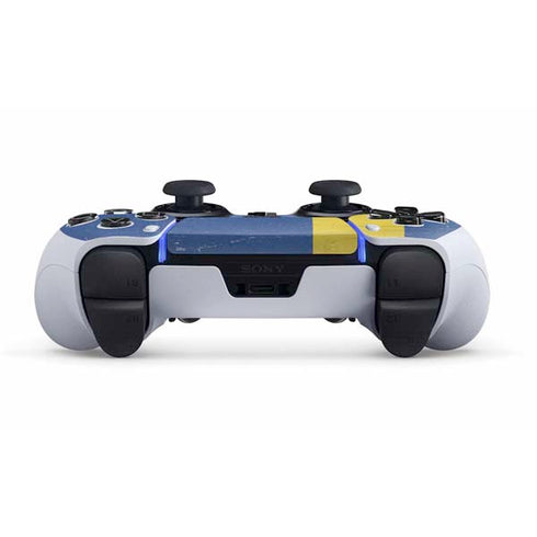 Sweden Flag Distressed PS5 DualSense Edge Pro Controller Skin