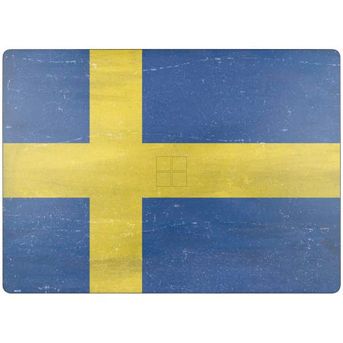 Sweden Flag Distressed Surface Laptop 7 15in Skin