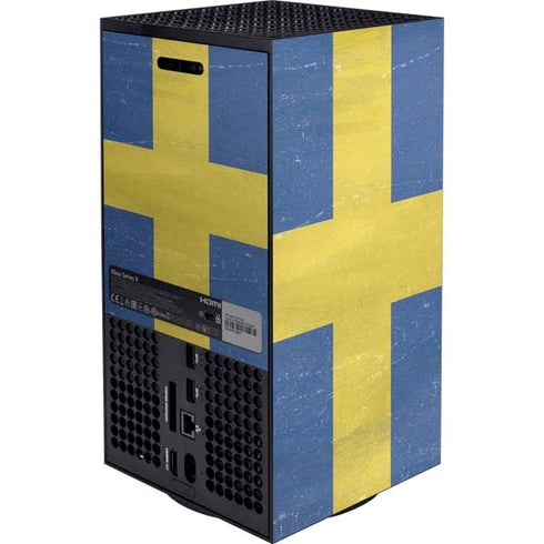 Sweden Flag Distressed Xbox Series X Bundle Skin