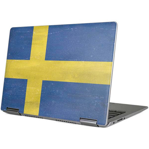 Sweden Flag Distressed Yoga 710 14in Skin