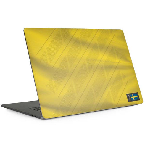 Sweden Soccer Flag MacBook Skins