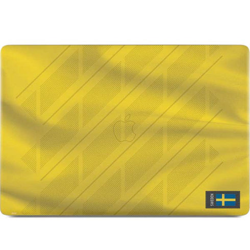 Sweden Soccer Flag MacBook Skins