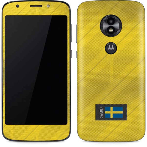 Sweden Soccer Flag Moto E5 Play Skin