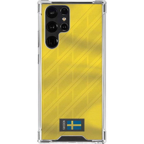 Sweden Soccer Flag Galaxy S23 Ultra Clear Case