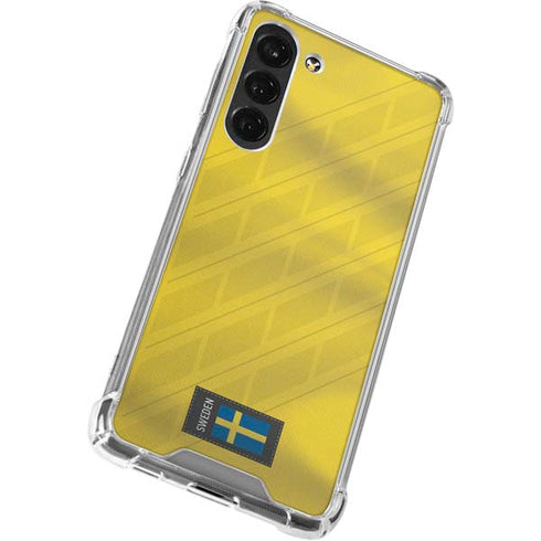 Sweden Soccer Flag Galaxy S24 FE Clear Case