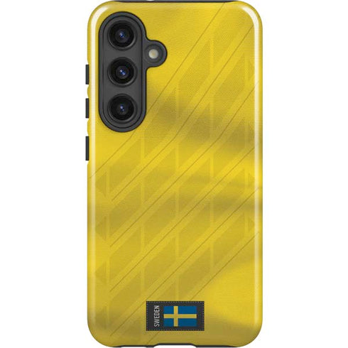 Sweden Soccer Flag Galaxy S25 Impact Case