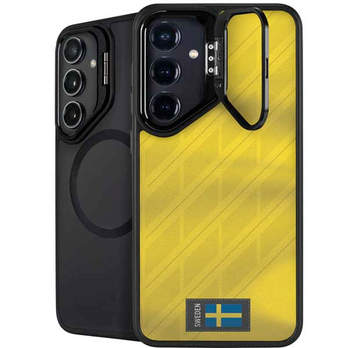 Sweden Soccer Flag Galaxy S24 Plus Kickstand Case
