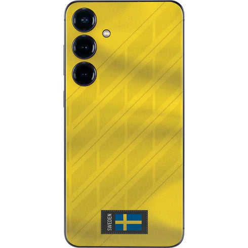 Sweden Soccer Flag Galaxy S25 Plus Skin