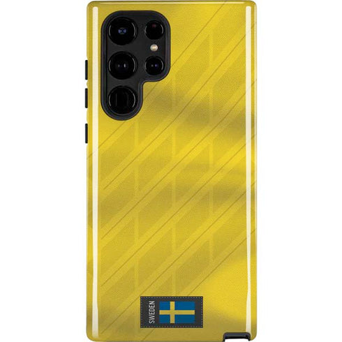 Sweden Soccer Flag Galaxy S25 Ultra Impact Case