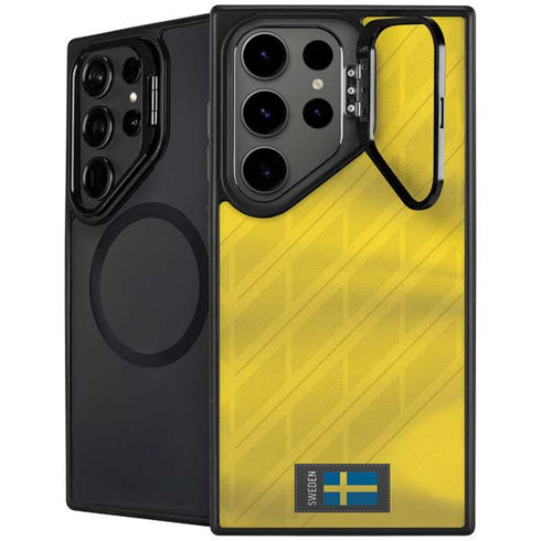 Sweden Soccer Flag Galaxy S25 Ultra Kickstand Case