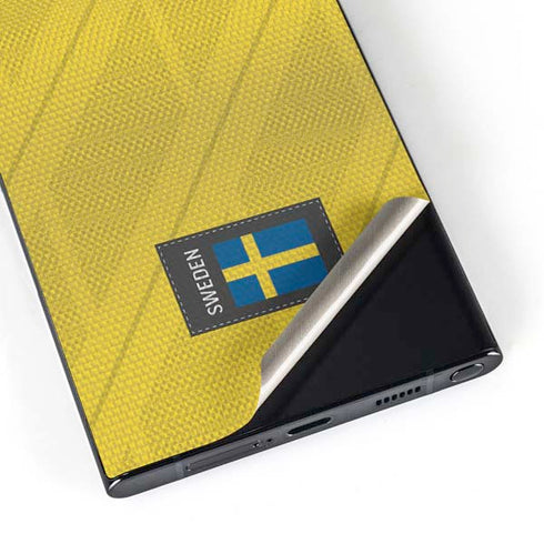Sweden Soccer Flag Galaxy S25 Ultra Skin