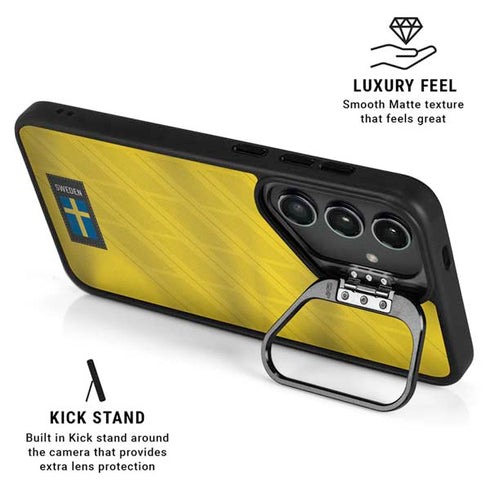 Sweden Soccer Flag Galaxy S26 Ultra Kickstand Case
