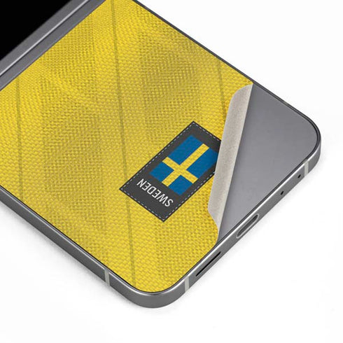 Sweden Soccer Flag Galaxy Z Flip6 Skin