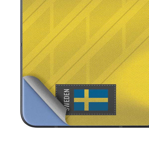 Sweden Soccer Flag Galaxy Z Fold5 5G Skin