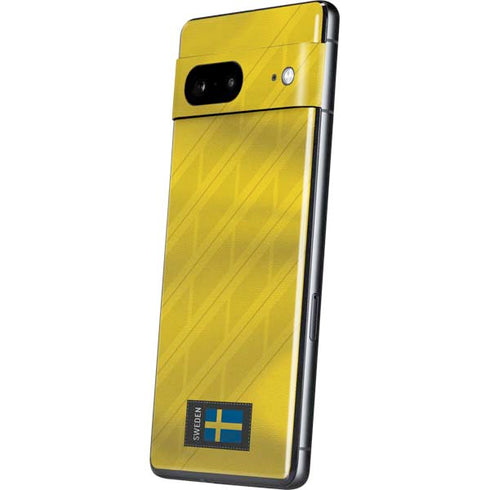 Sweden Soccer Flag Pixel Skins
