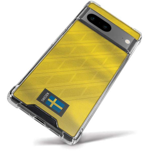 Sweden Soccer Flag Google Pixel 8a Clear Case