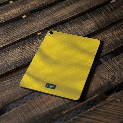 Sweden Soccer Flag Apple iPad Pro Skin