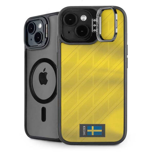 Sweden Soccer Flag iPhone 14 Plus Kickstand Case