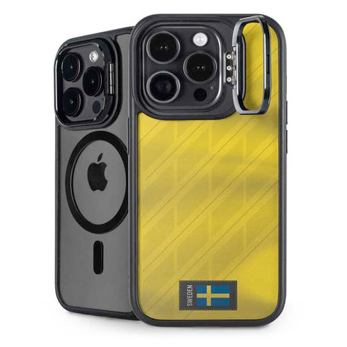Sweden Soccer Flag iPhone 14 Pro Max Kickstand Case