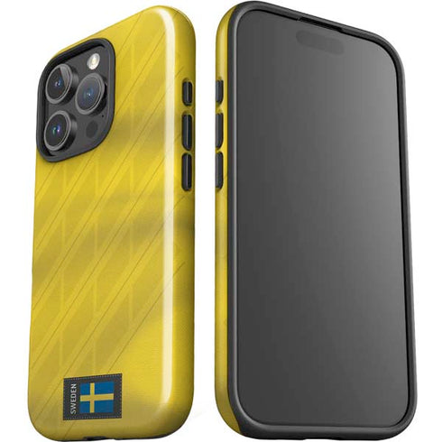 Sweden Soccer Flag iPhone 16 Pro Max Impact Case