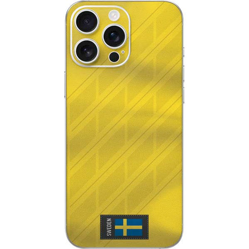 Sweden Soccer Flag iPhone 16 Pro Max Skin