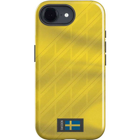 Sweden Soccer Flag iPhone 16e Impact Case